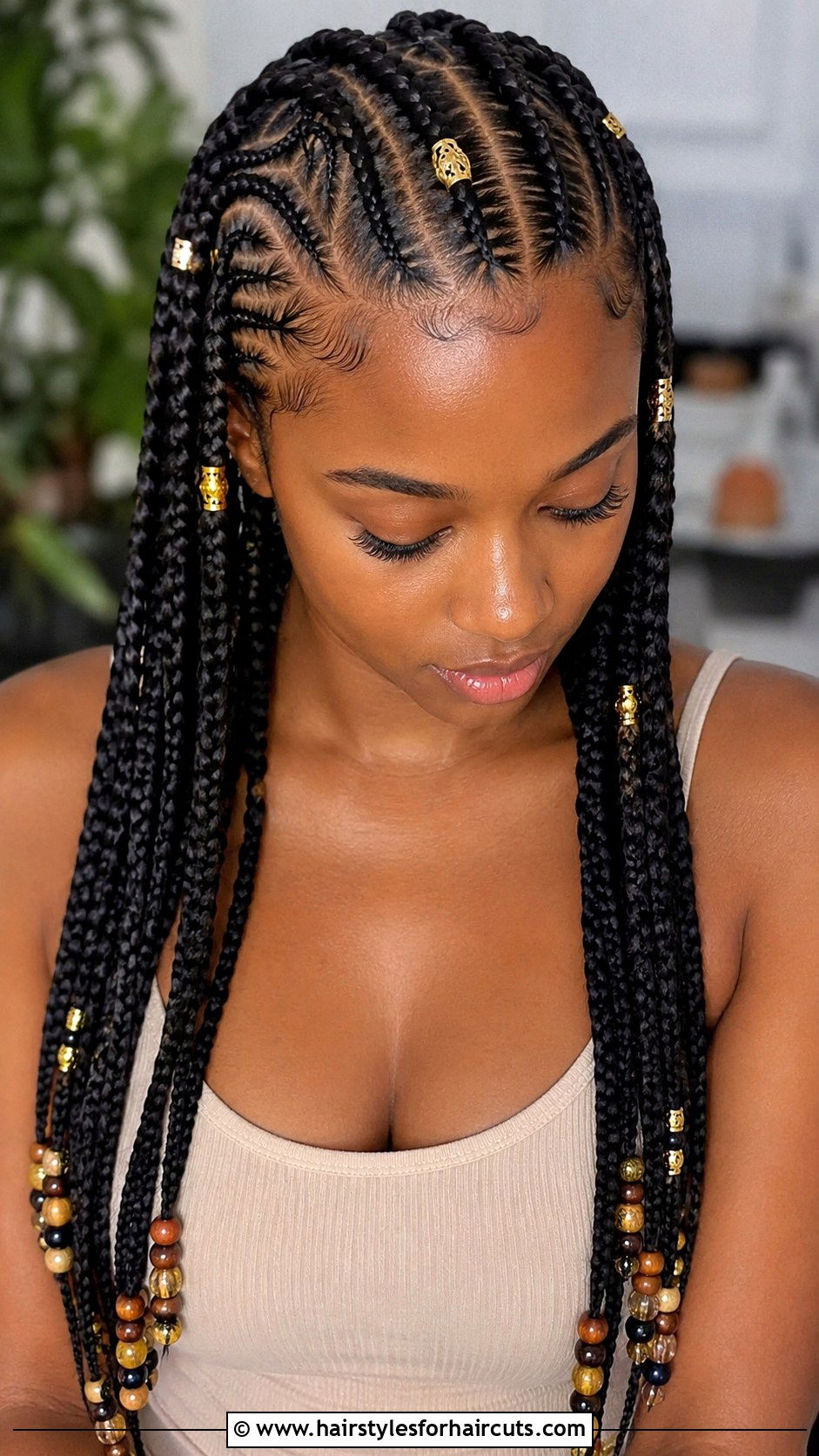 Fulani Braids - 25 cute vacation hairstyles for black hair - 25 cute vacation hairstyles for black hair