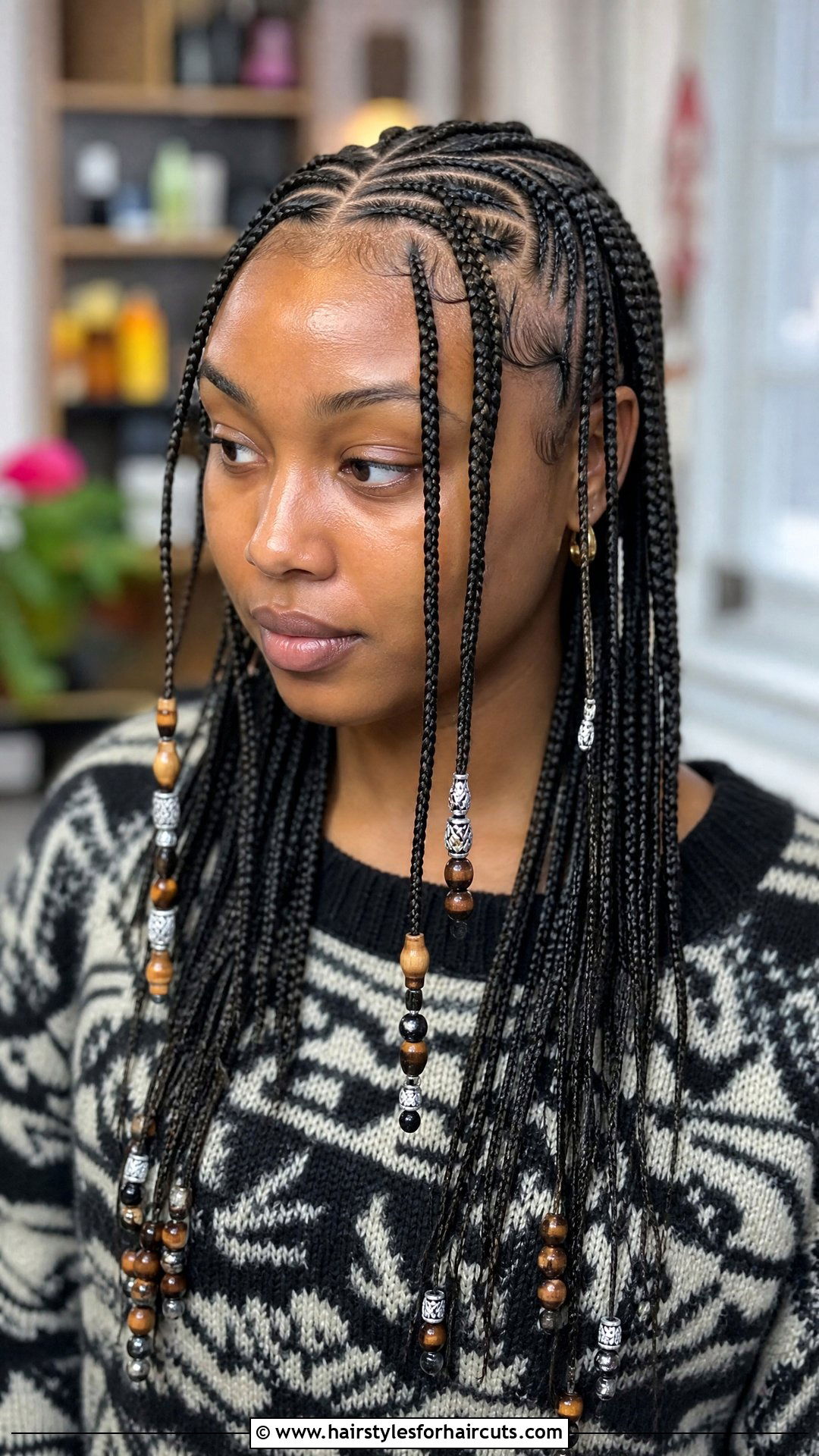 Fulani Braids - 25 winter braid hairstyles for black hair - 25 winter braid hairstyles for black hair