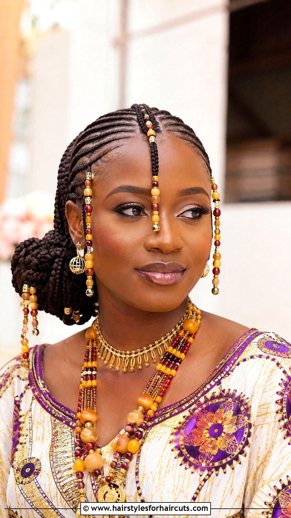 Fulani Braids Side Bun - 25 side bun hairstyles for black hair - 25 side bun hairstyles for black hair