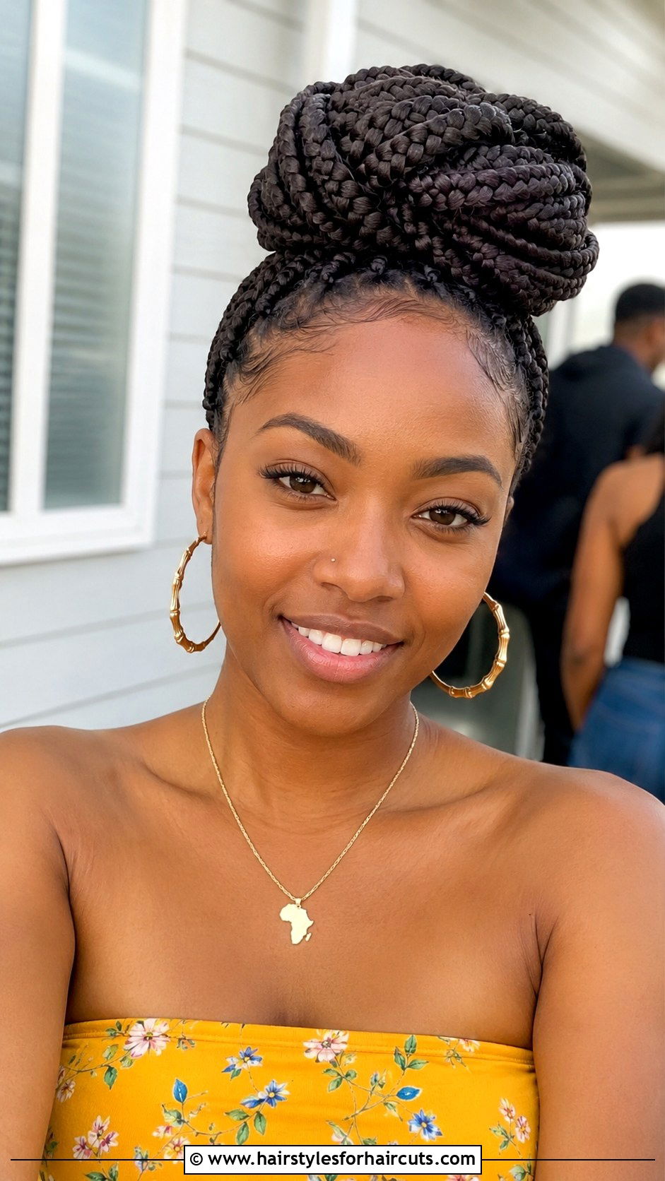 Fulani Braids Updo Bun - 25 braid bun hairstyles black hair - 25 braid bun hairstyles black hair