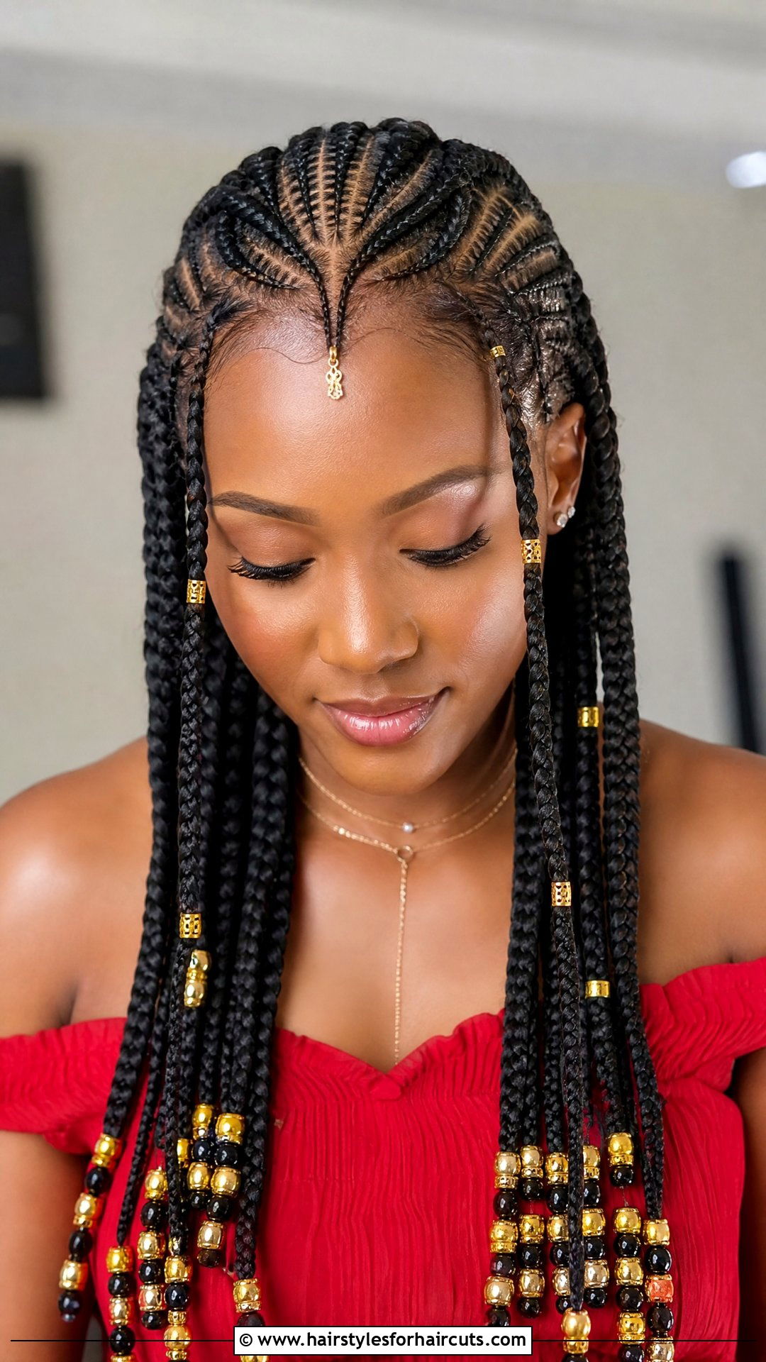 Fulani Braids With Beads - 25 prom hairstyles for black hair - 25 prom hairstyles for black hair