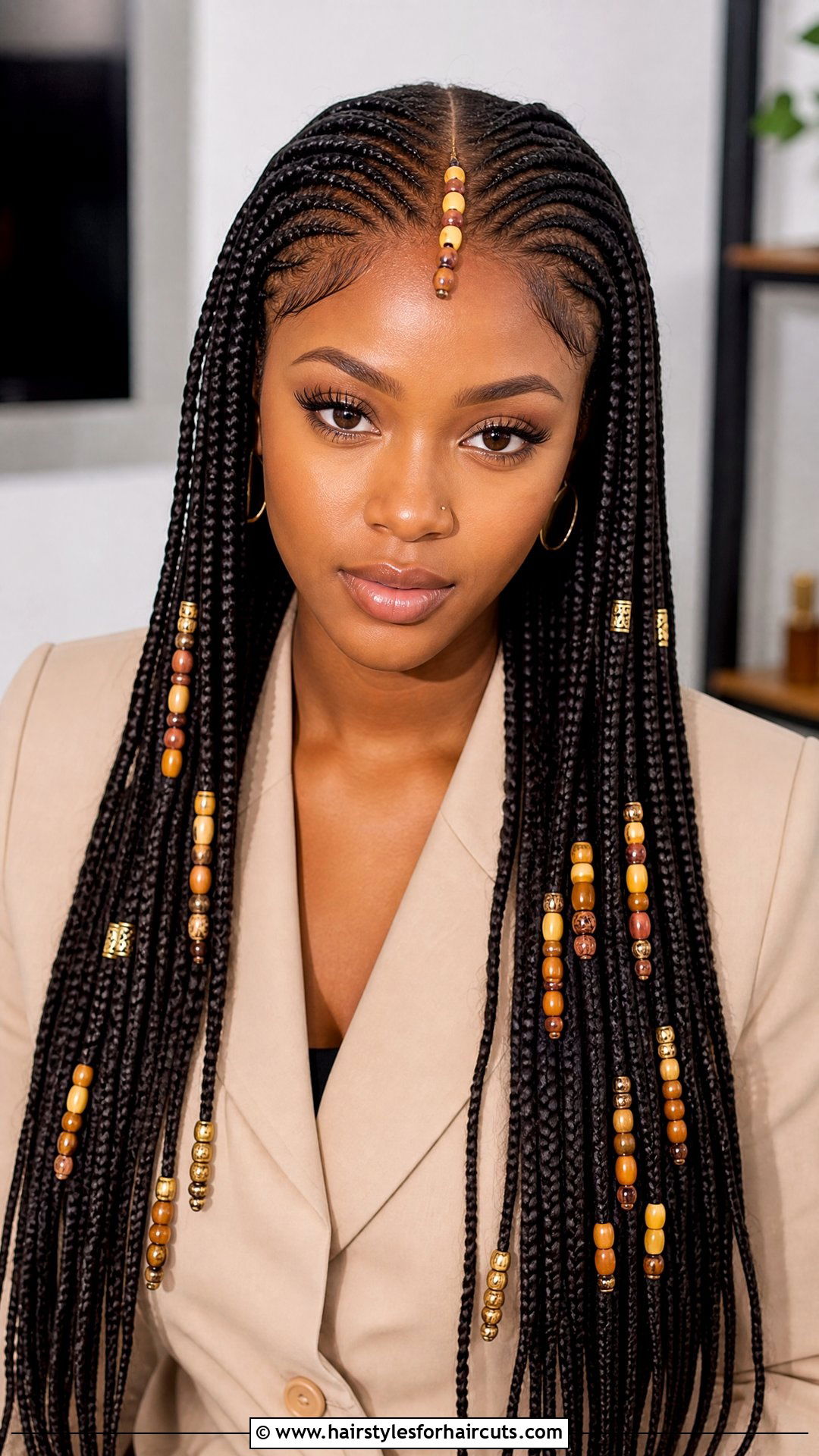 Fulani Braids With Beads - 25 winter hairstyles for black hair - 25 winter hairstyles for black hair