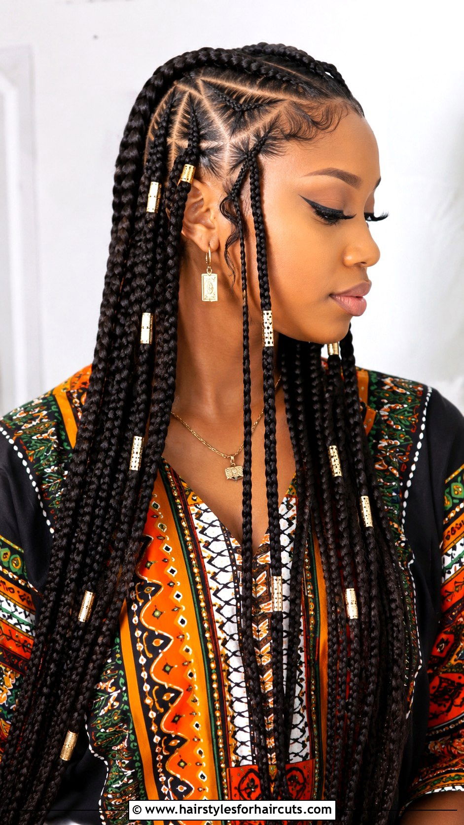 Fulani Braids With Braid Barrettes - 25 barrette hairstyles black hair - 25 barrette hairstyles black hair