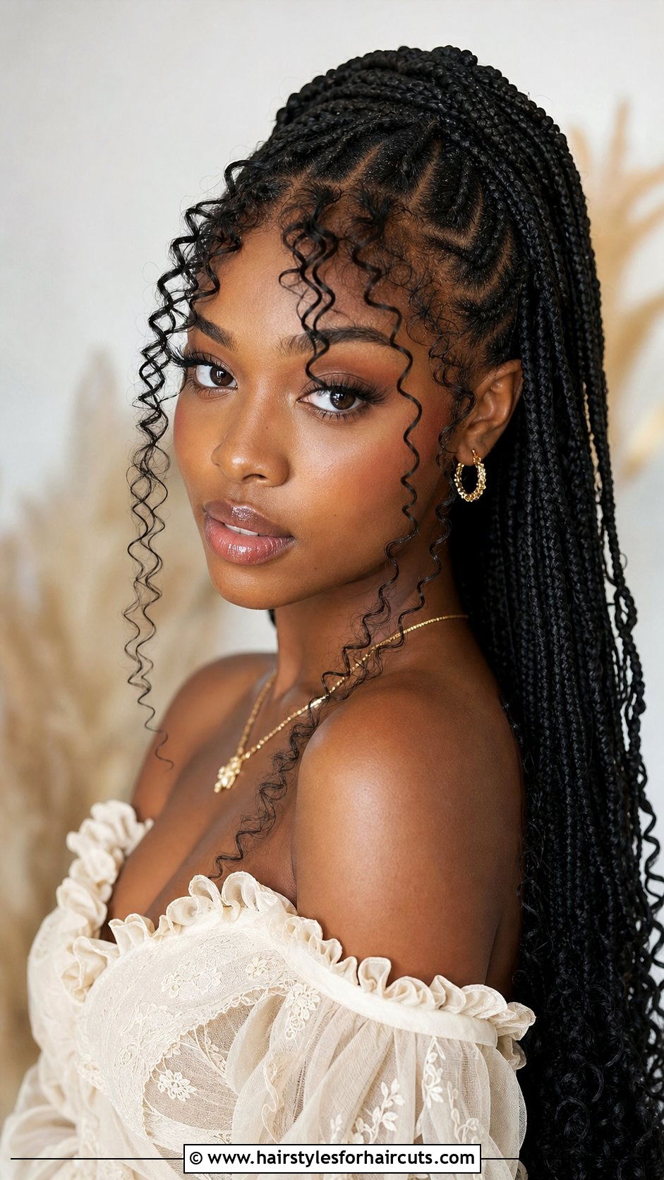 Fulani Braids With Curly Bangs - 25 fulani hairstyles with natural hair - 25 fulani hairstyles with natural hair