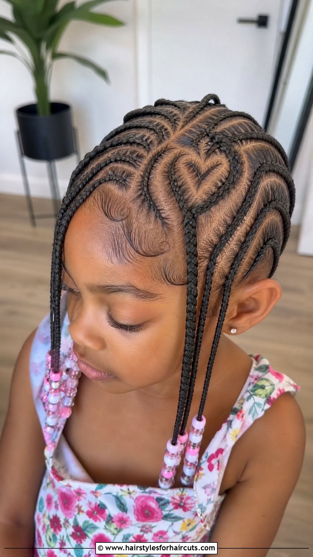 Fulani Braids With Heart Part - 25 little girl braided hairstyles with natural hair - 25 little girl braided hairstyles with natural hair