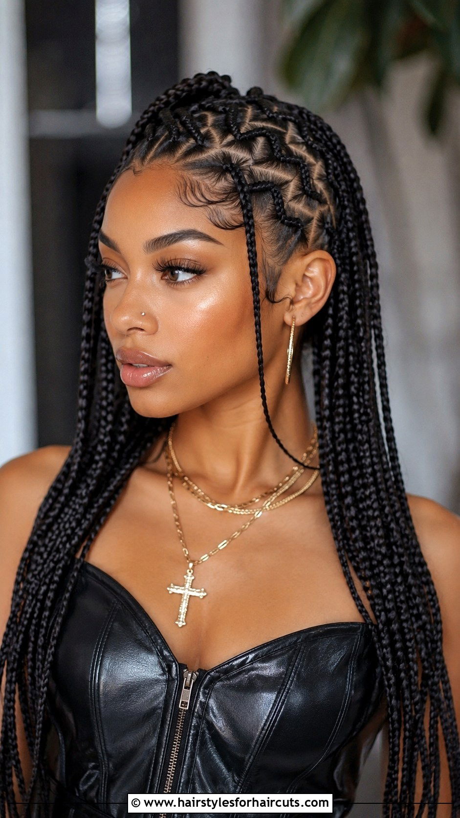 Fulani Braids With Zigzag Part - 25 fulani hairstyles - 25 fulani hairstyles