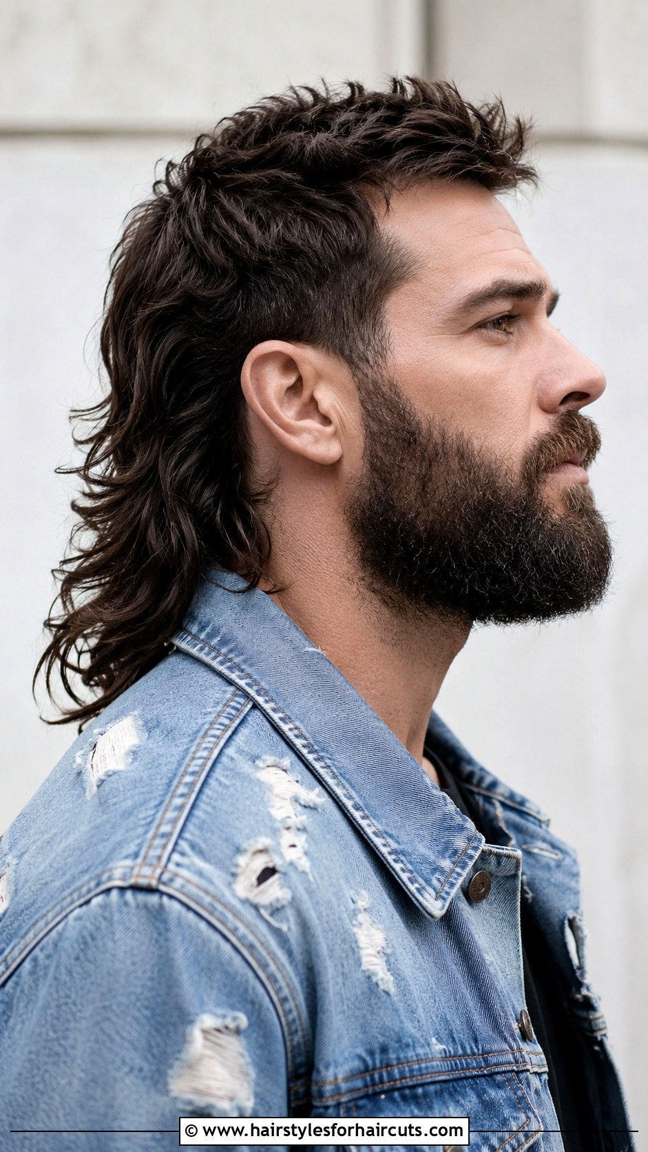 Full Beard With Mullet - 25 80s facial hairstyles - 25 80s facial hairstyles