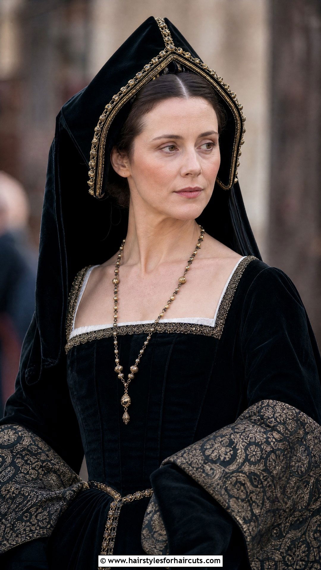 Gable Hood Style - 25 renaissance hairstyles - 25 renaissance hairstyles