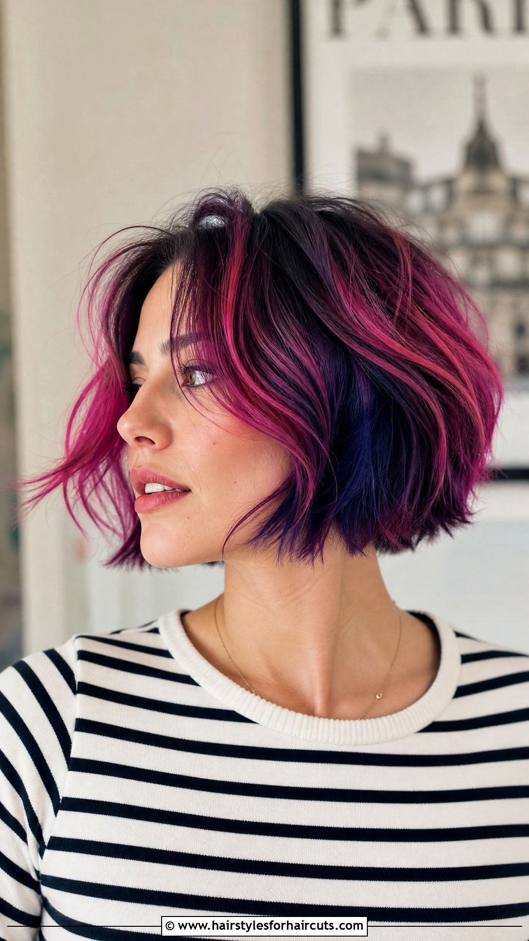 Galaxy French Bob - 25 galaxy haircuts - 25 galaxy haircuts