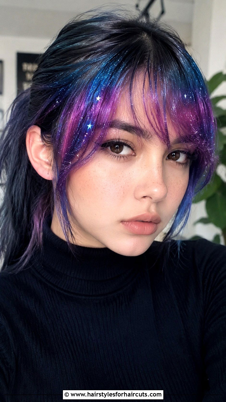 Galaxy Hair Bangs - 25 galaxy hairstyles - 25 galaxy hairstyles