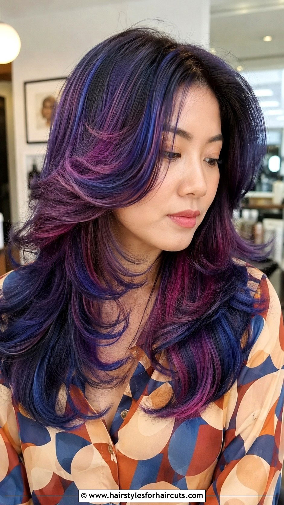 Galaxy Hair Feathered Cut - 25 galaxy hairstyles - 25 galaxy hairstyles