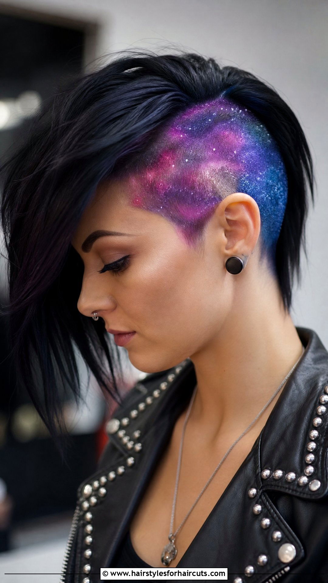 Galaxy Hair Undercut - 25 galaxy hairstyles - 25 galaxy hairstyles