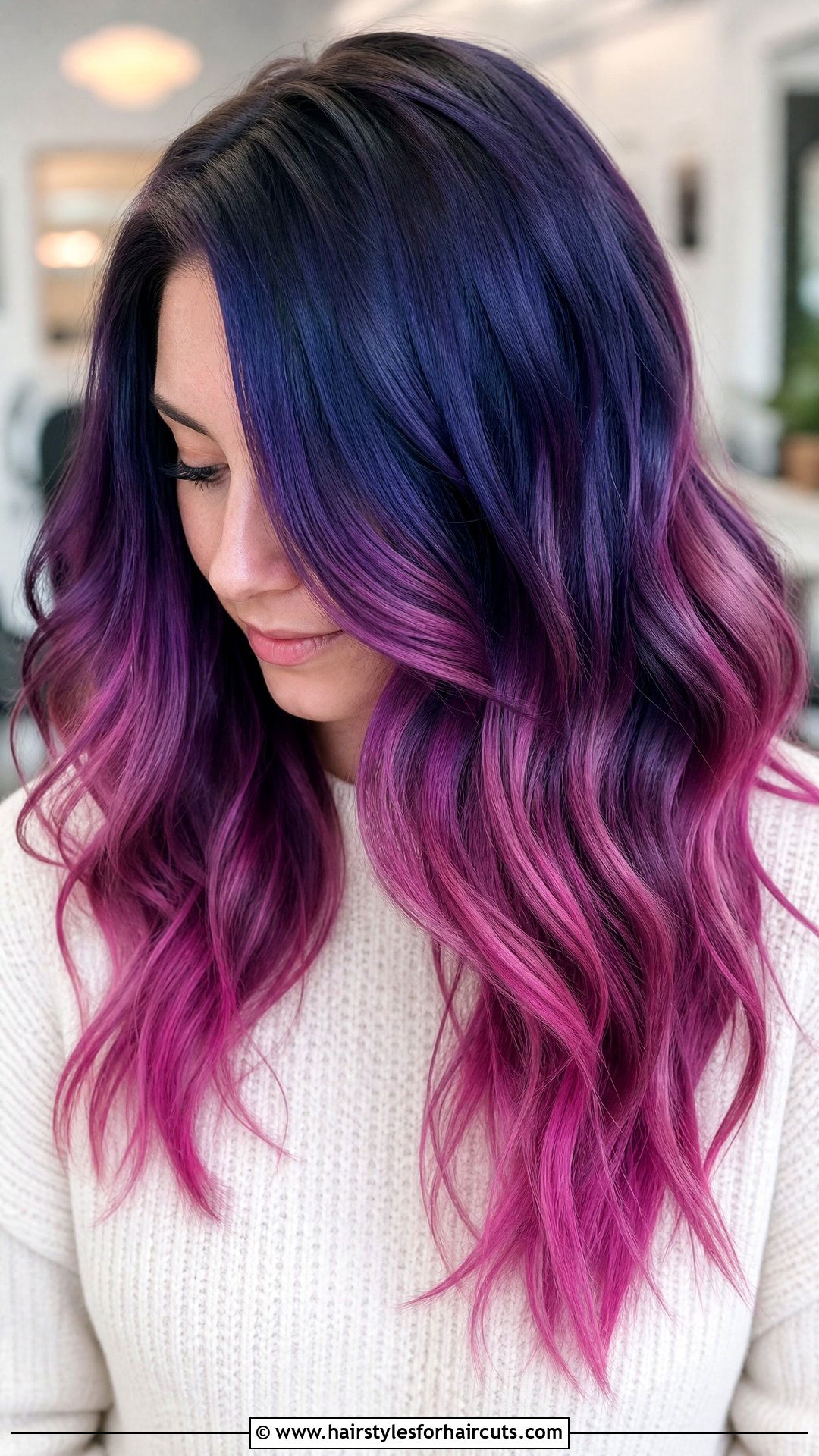 Galaxy Long Layers - 25 galaxy haircuts - 25 galaxy haircuts