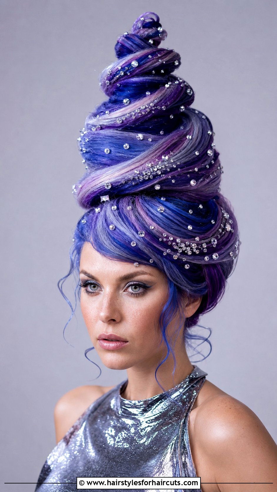 Galaxy Spiral Hairstyle - 25 weird hairstyles - 25 weird hairstyles