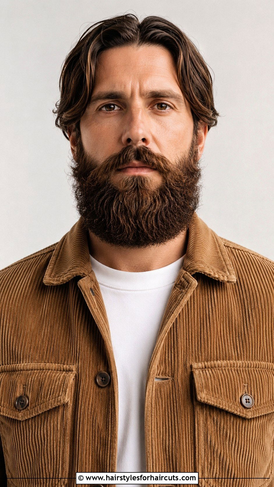 Garibaldi Beard With Center Part - 25 80s facial hairstyles - 25 80s facial hairstyles
