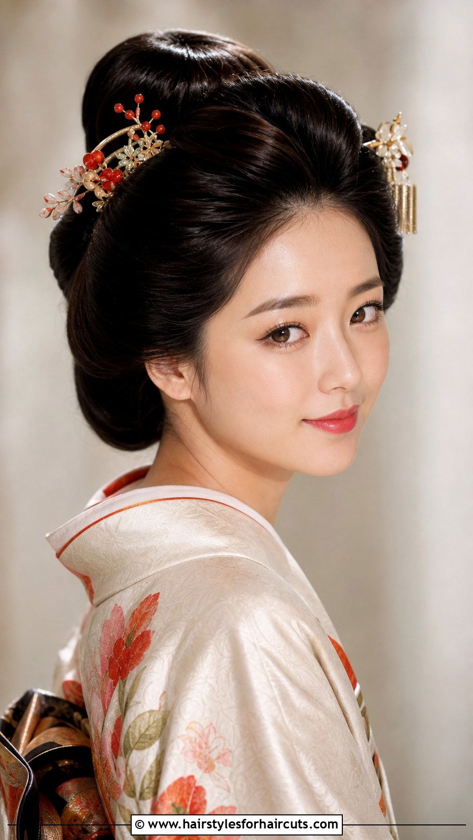 Geisha Traditional Updo - 25 long hair traditional japanese hairstyles - 25 long hair traditional japanese hairstyles