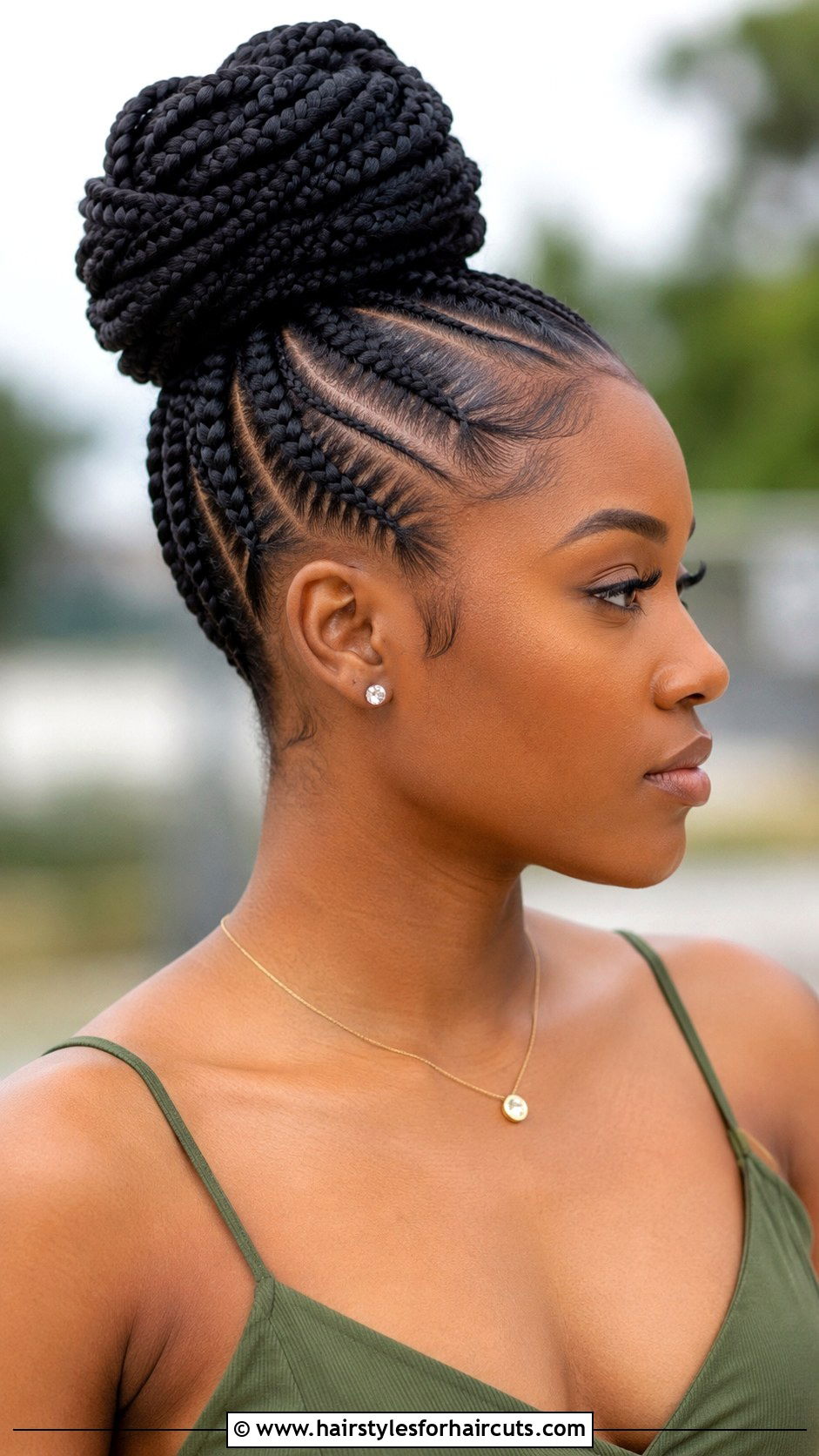 Ghana Braids Updo - 25 braided updo hairstyles black hair - 25 braided updo hairstyles black hair