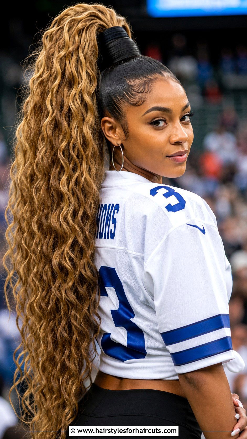 Giant Wacky High Ponytail - 25 funny hairstyles for long hair - 25 funny hairstyles for long hair