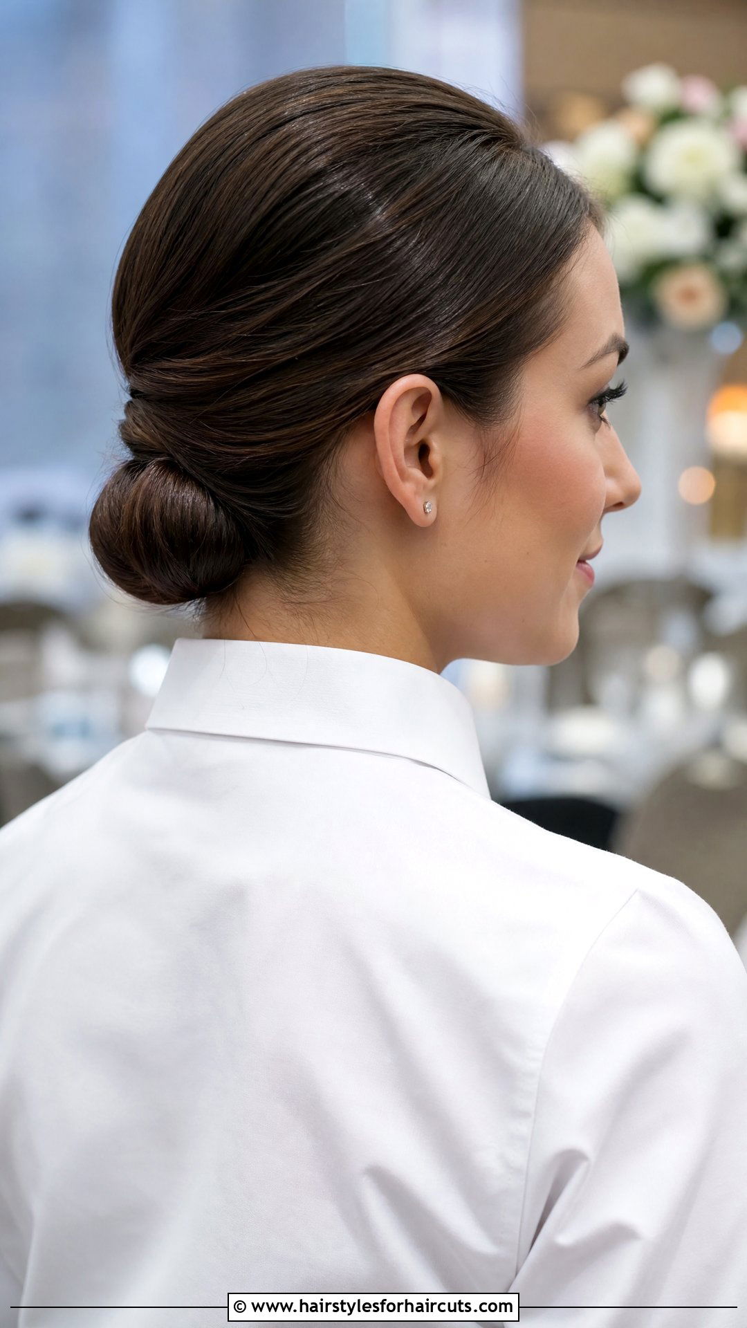 Gibson Tuck For Banquet Servers - 25 food service hairstyles for long hair - 25 food service hairstyles for long hair