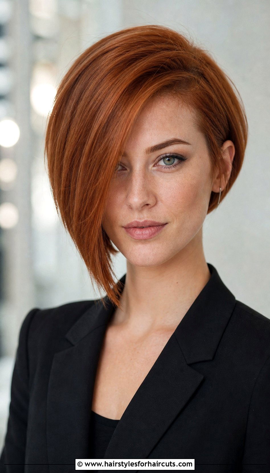 Ginger Asymmetrical Bob - 25 ginger haircuts - 25 ginger haircuts