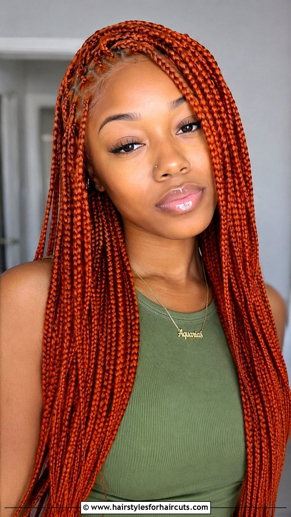 Ginger Box Braids - 25 red hairstyles for women - 25 red hairstyles for women