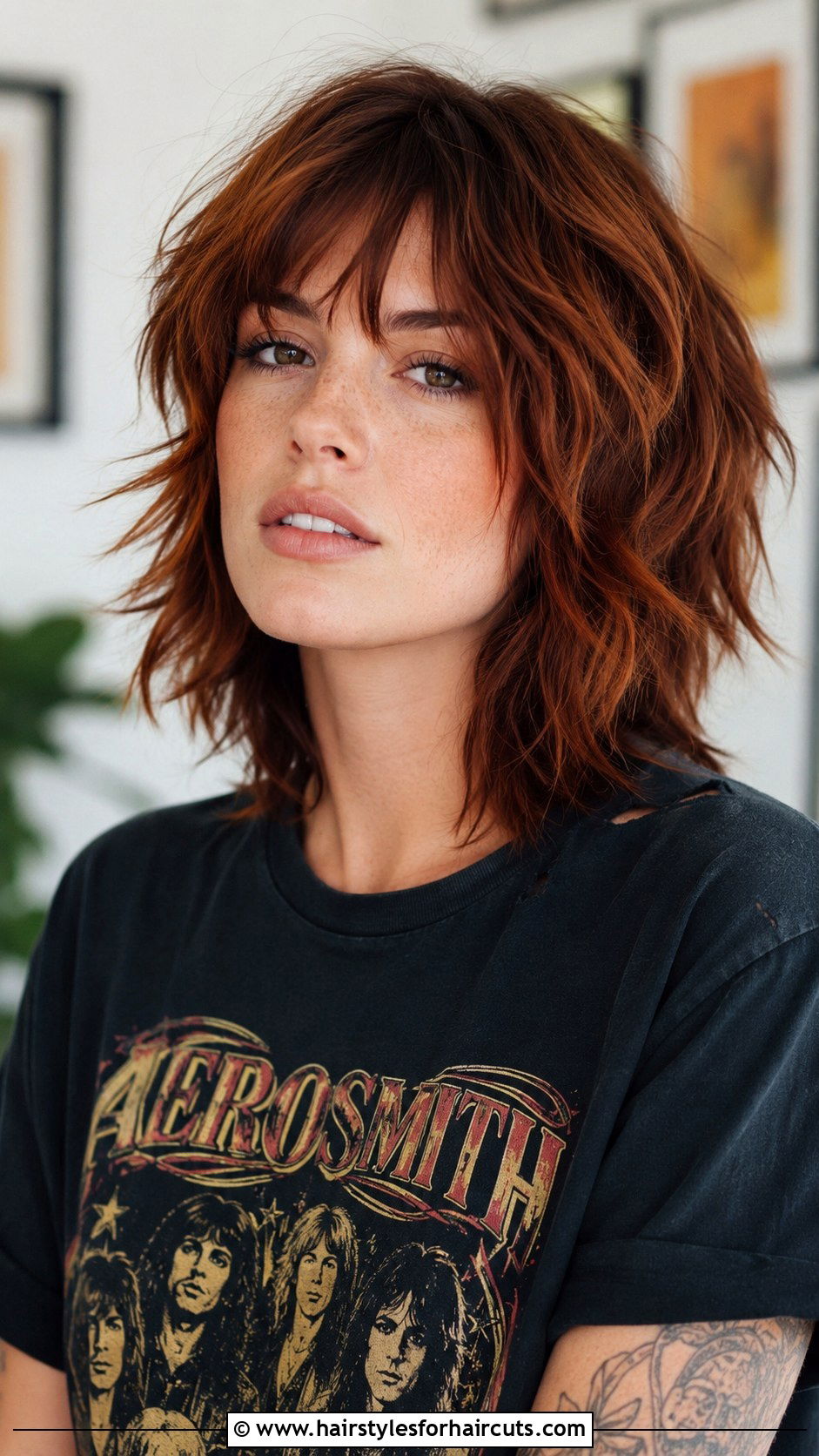 Ginger Brown Shag Haircut - 25 brown and red hairstyles - 25 brown and red hairstyles