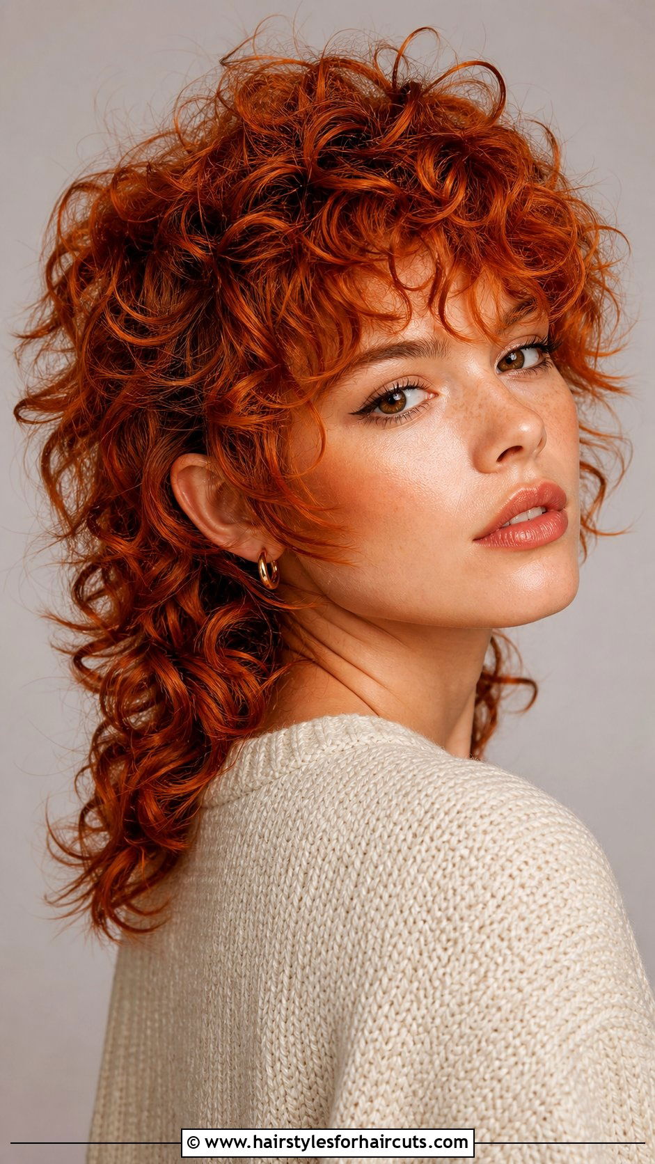 Ginger Curly Mullet - 25 mullet haircuts curly hair - 25 mullet haircuts curly hair