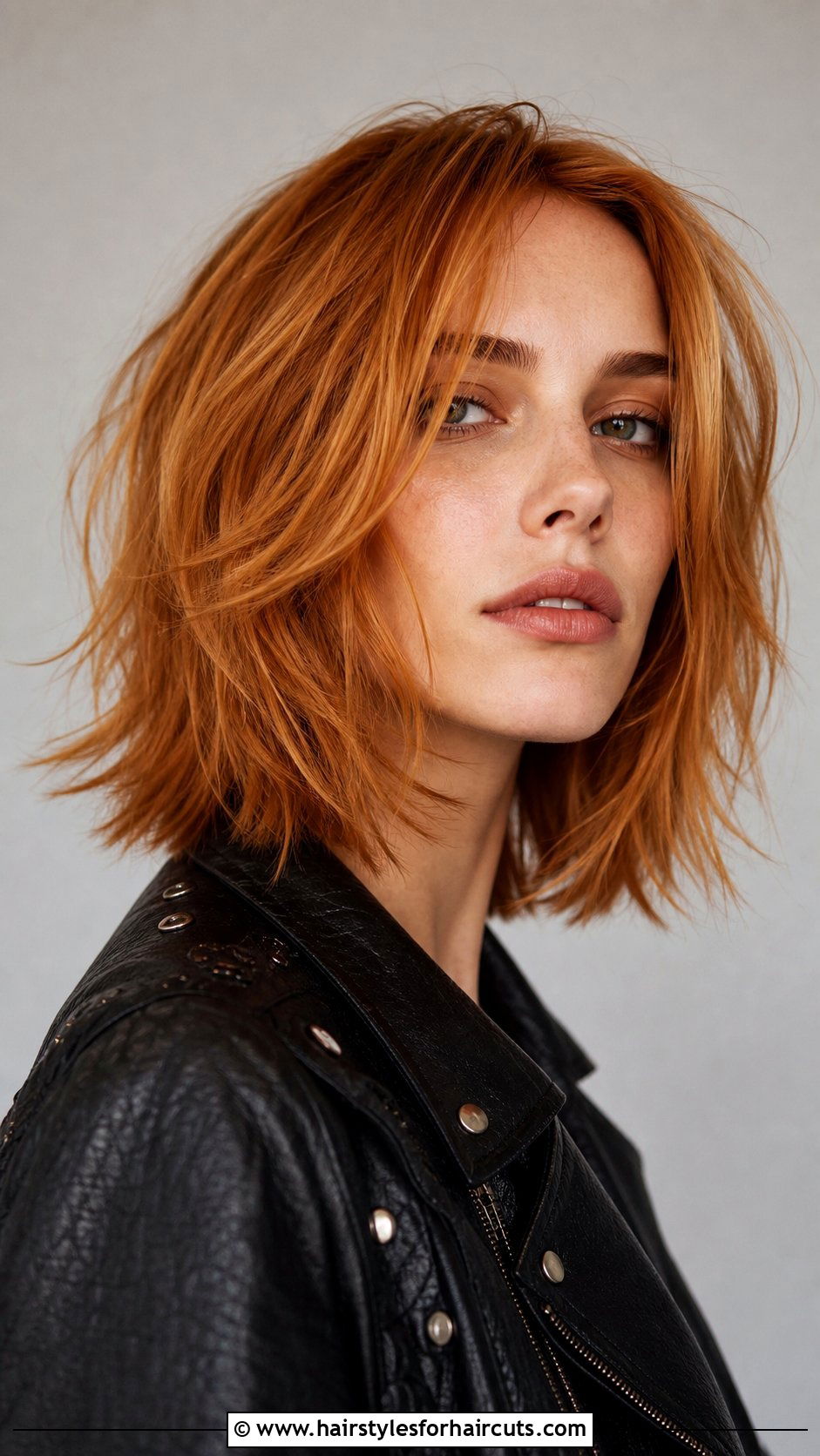 Ginger Razored Lob - 25 ginger haircuts - 25 ginger haircuts