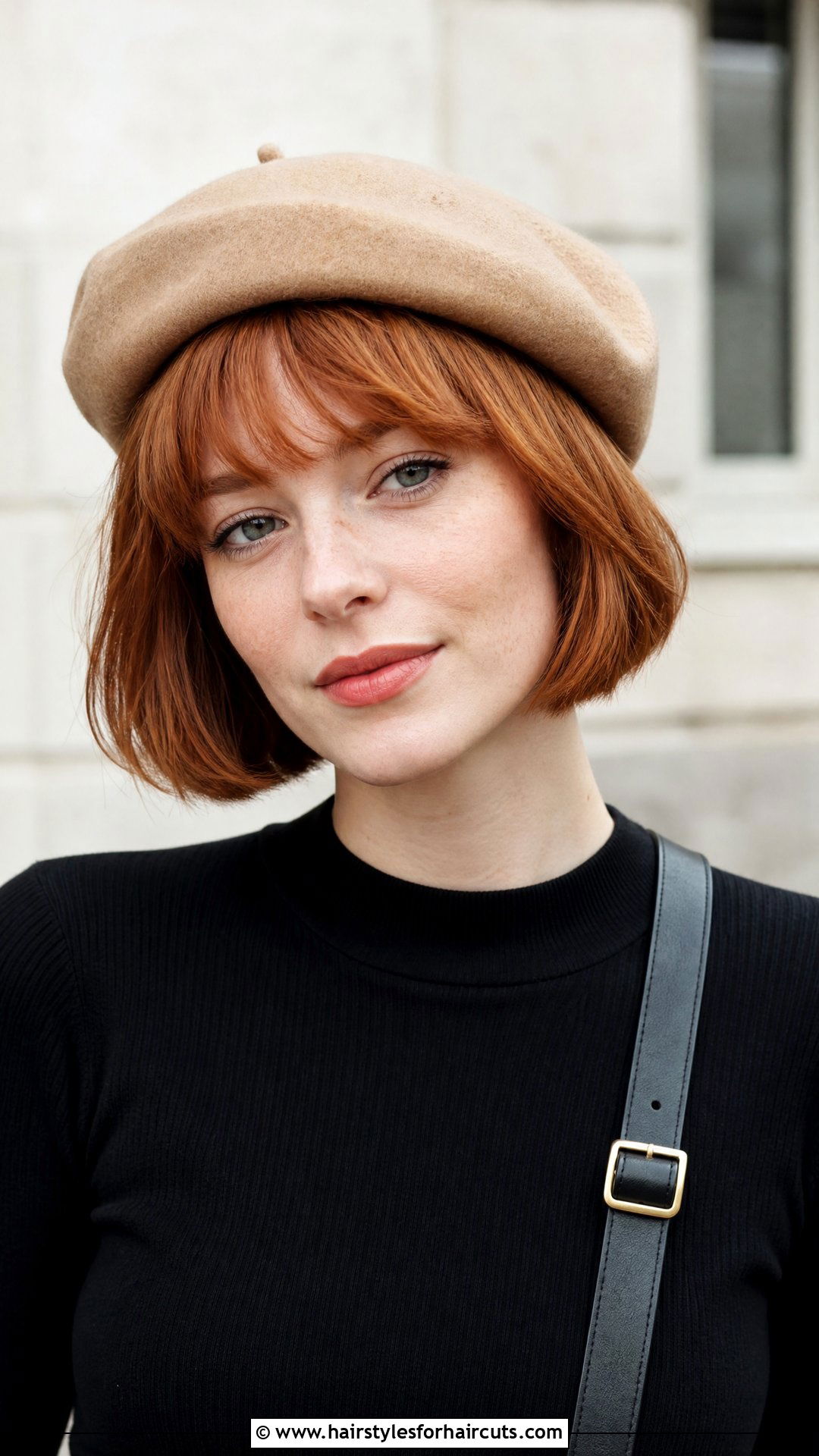 Ginger Red French Bob - 25 fall hairstyles and colors - 25 fall hairstyles and colors