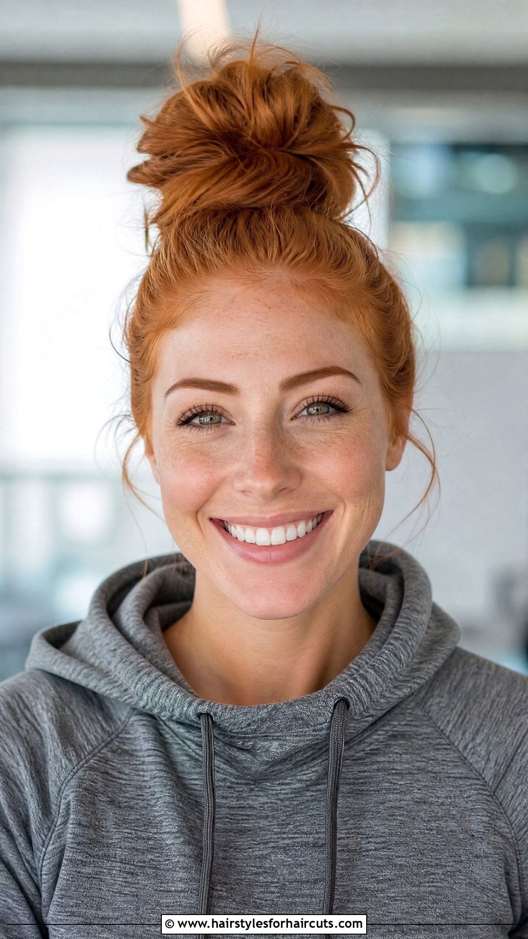 Ginger Red Top Knot - 25 hairstyles wilma flintstone hair - 25 hairstyles wilma flintstone hair