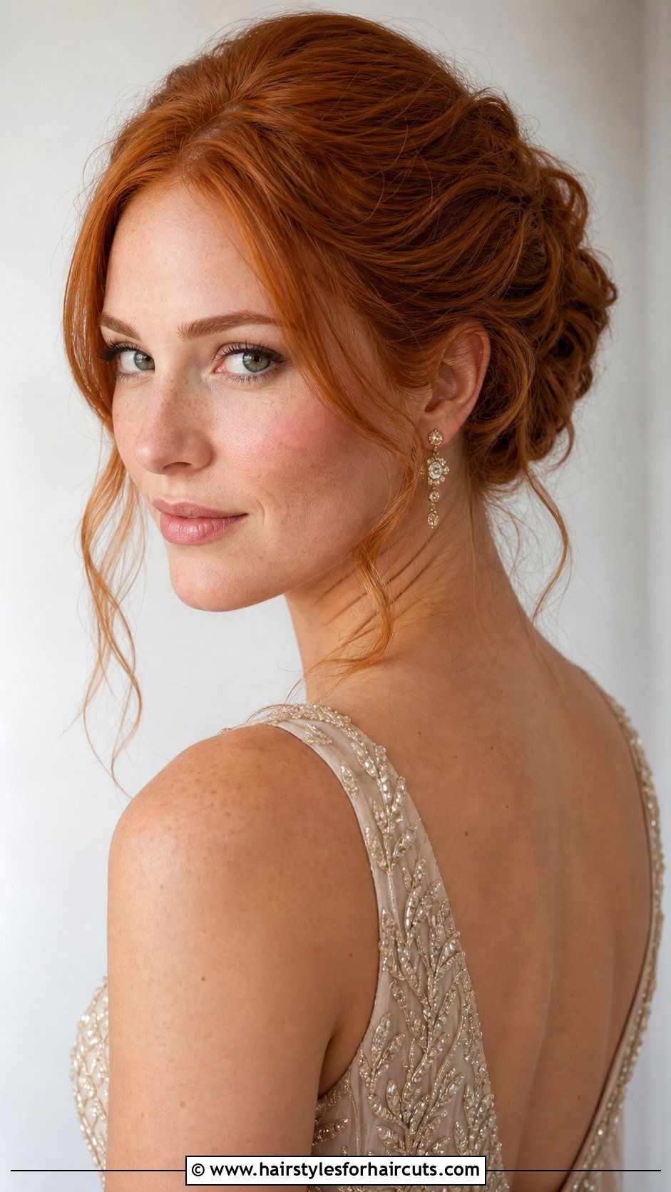 Ginger Twisted Updo - 25 ginger hairstyles - 25 ginger hairstyles