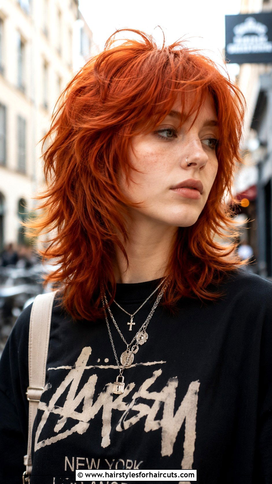 Ginger Wolf Cut - 25 natural red hairstyles - 25 natural red hairstyles