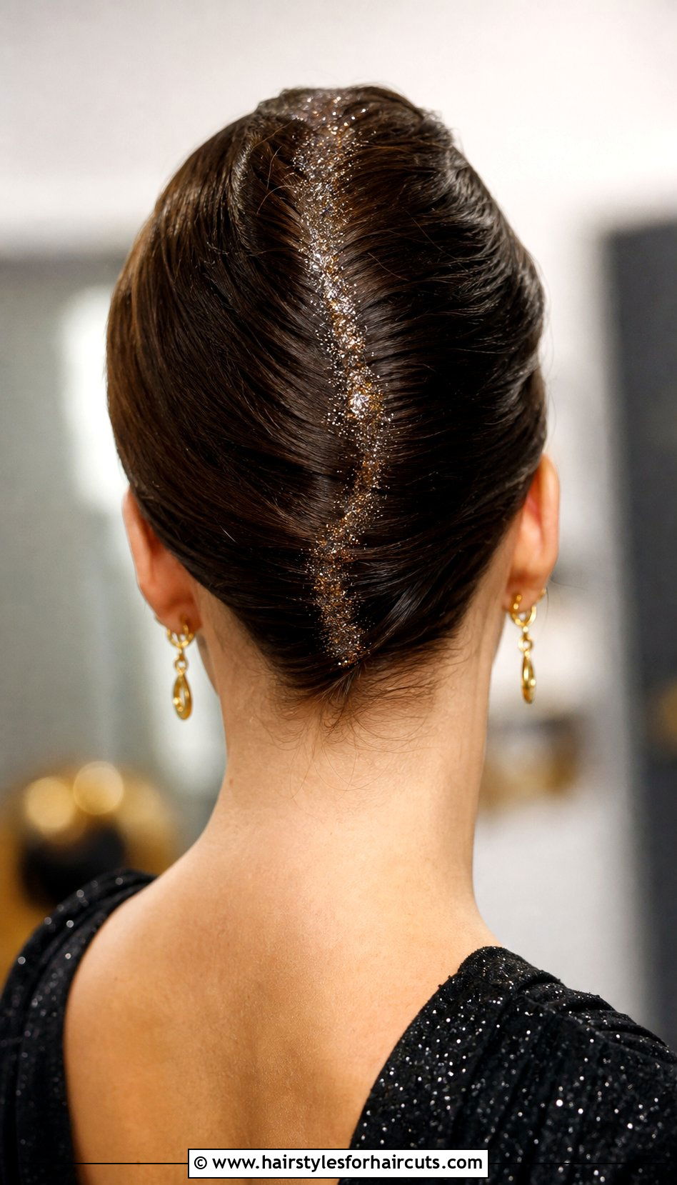 Glitter French Twist Updo - 25 glitter hairstyles - 25 glitter hairstyles