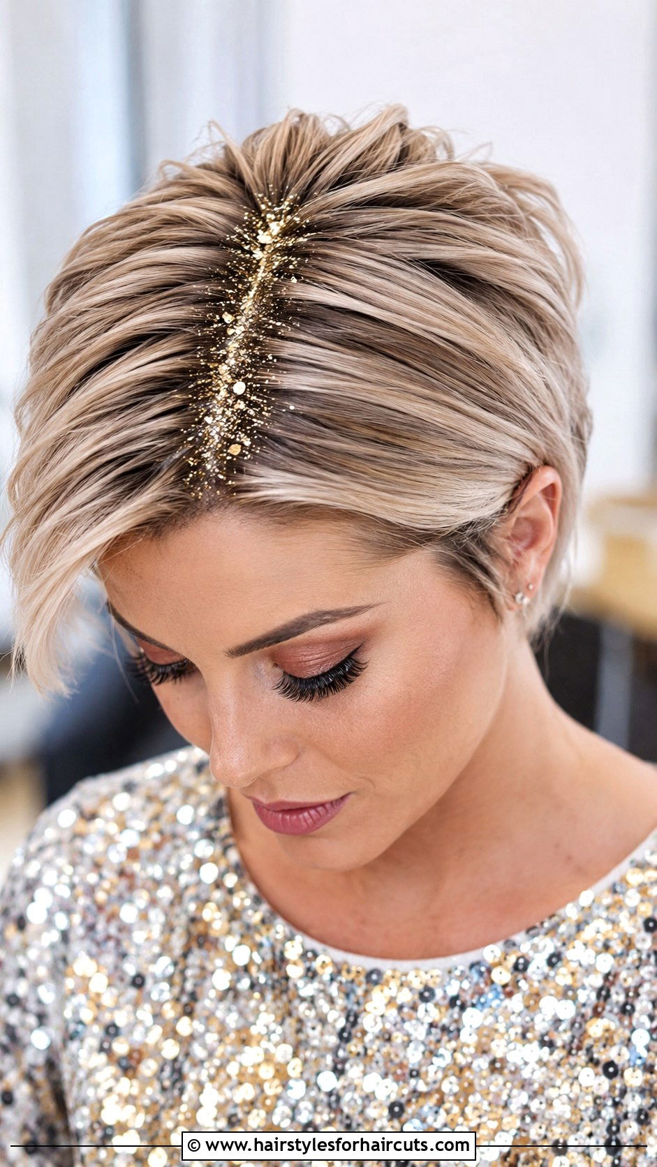 Glitter Roots Short Hair - 25 fancy hairstyles for short hair - 25 fancy hairstyles for short hair