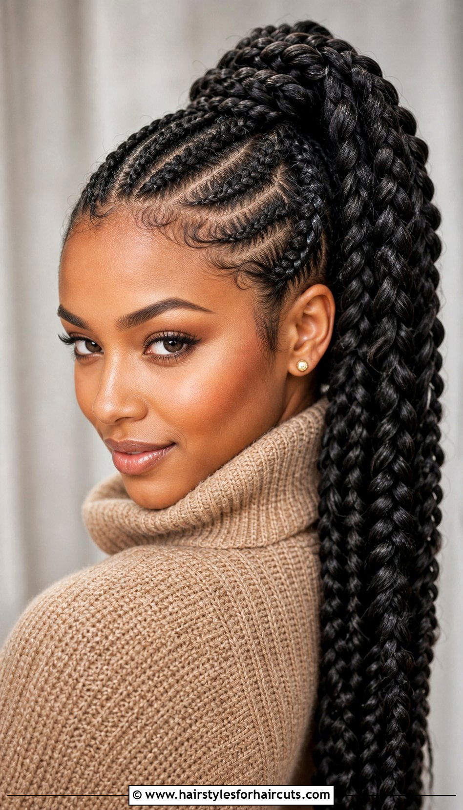 Goddess Braid Ponytail - 25 cute braid ponytail hairstyles for black hair - 25 cute braid ponytail hairstyles for black hair