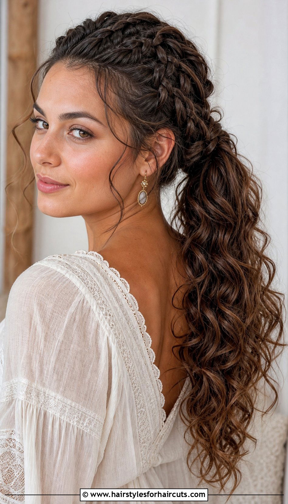 Goddess Braided Ponytail - 25 ponytail hairstyles with braiding hair - 25 ponytail hairstyles with braiding hair