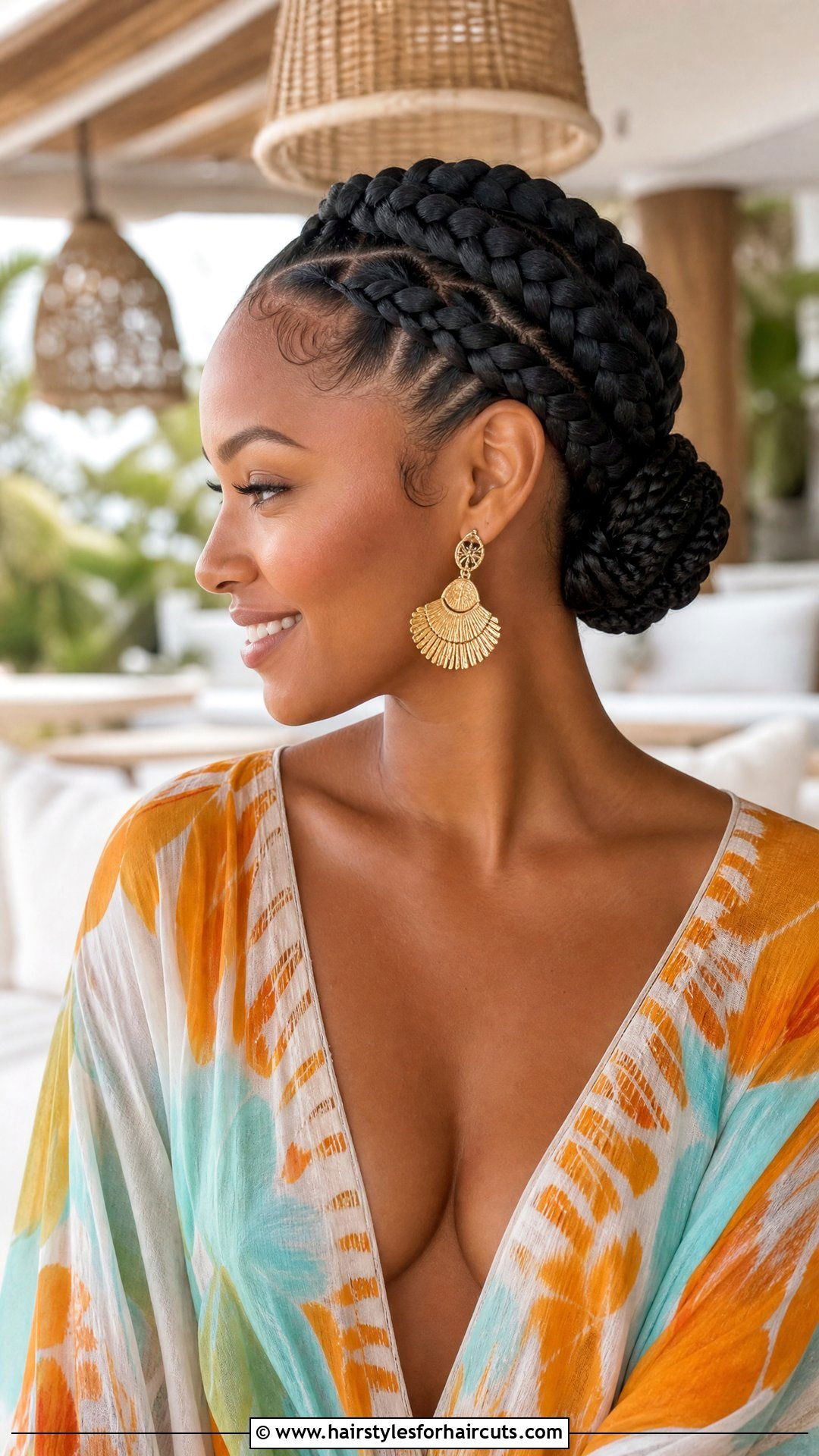 Goddess Braids Black Updo - 25 black updo hairstyles for long hair - 25 black updo hairstyles for long hair