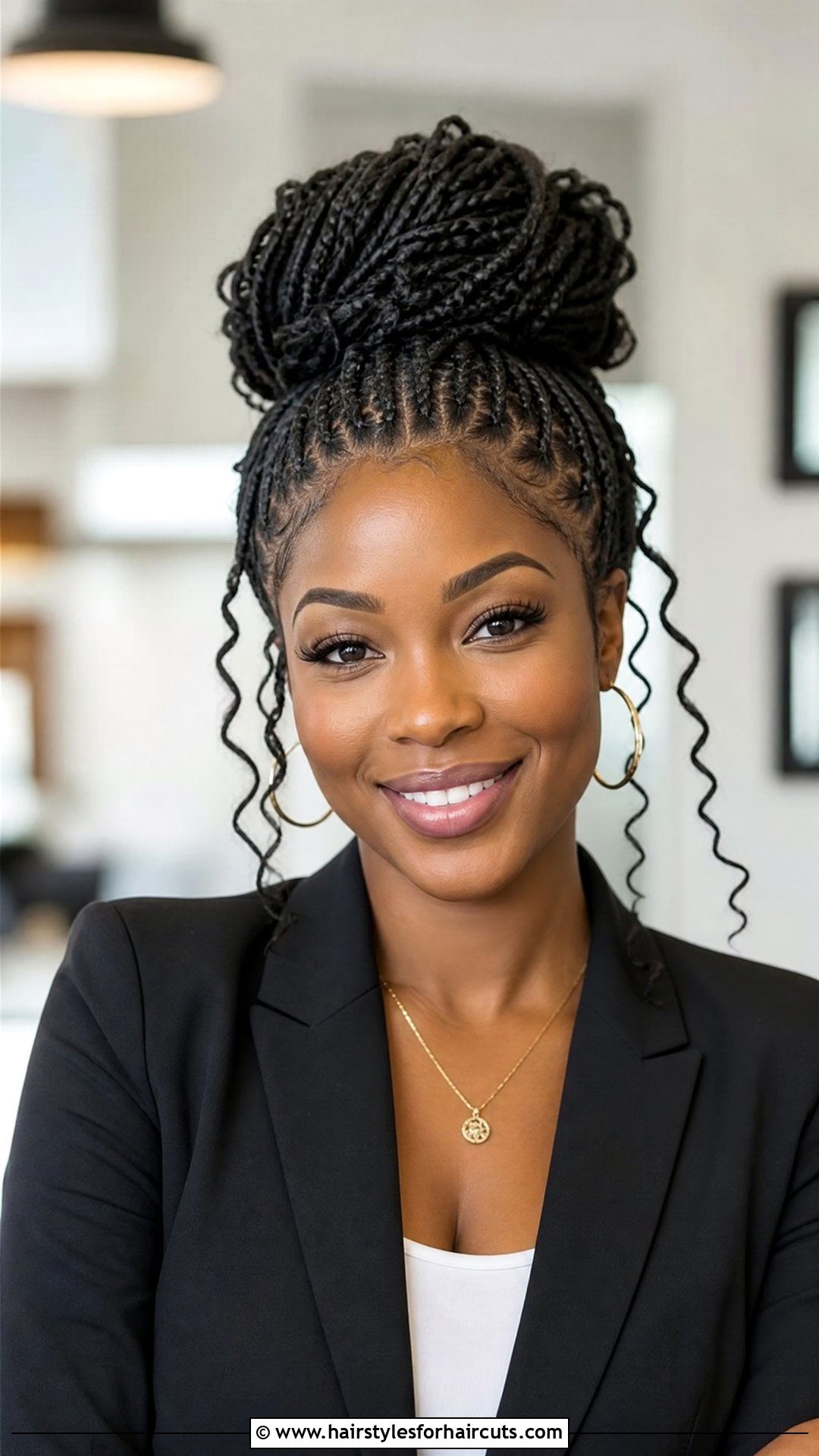 Goddess Braids Bun - 25 goddess hairstyles for black hair - 25 goddess hairstyles for black hair