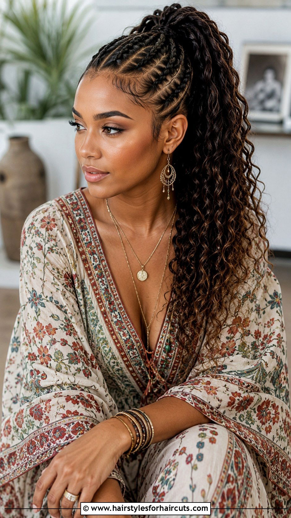 Goddess Braids Ponytail - 25 black hair ponytail hairstyles - 25 black hair ponytail hairstyles