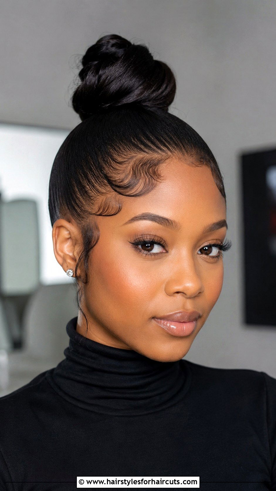 Goddess Braids Space Buns - 25 cute bun hairstyles for black hair - 25 cute bun hairstyles for black hair