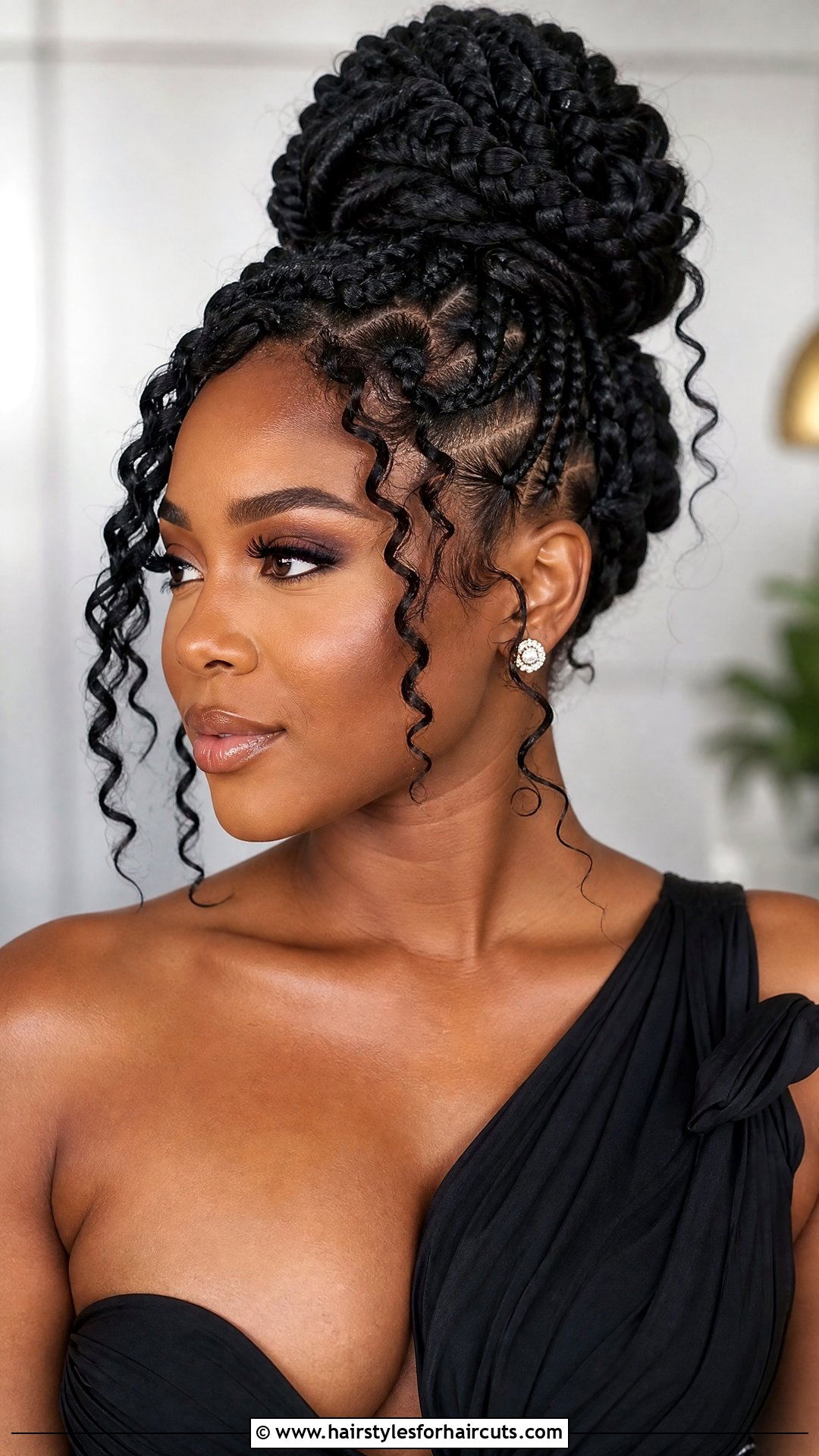 Goddess Braids Updo - 25 goddess braid hairstyles for black hair - 25 goddess braid hairstyles for black hair
