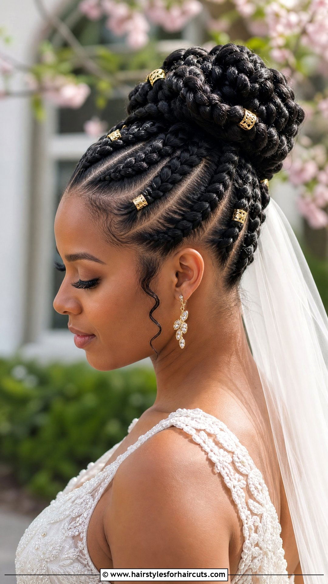 Goddess Braids Updo - 25 wedding hairstyles black hair - 25 wedding hairstyles black hair