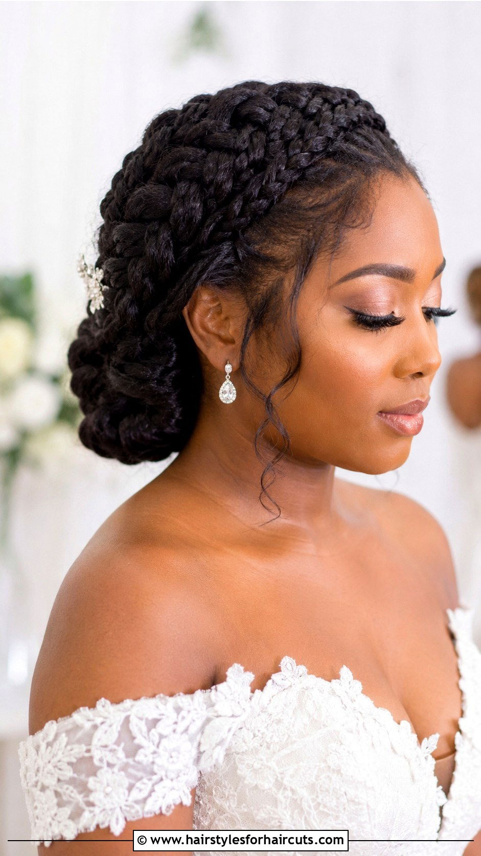 Goddess Braids Updo - 25 black wedding hairstyles for long hair - 25 black wedding hairstyles for long hair