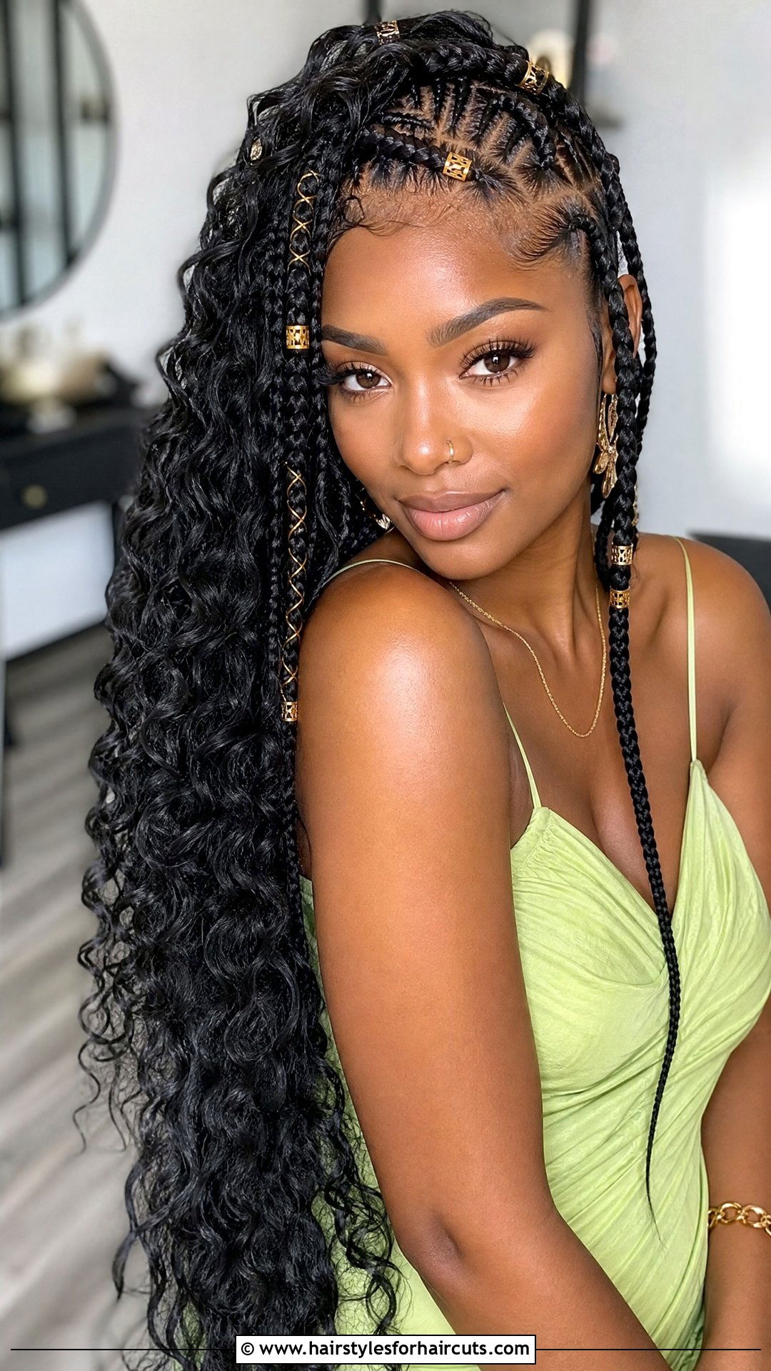 Goddess Braids With Accessories - 25 goddess braid hairstyles for black hair - 25 goddess braid hairstyles for black hair