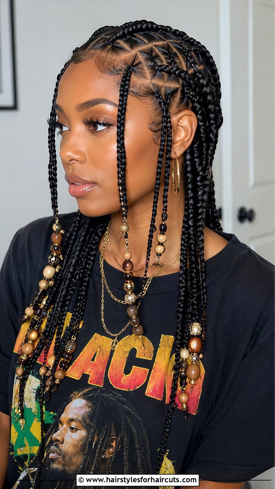 Goddess Braids With Beads - 25 beaded hairstyles - 25 beaded hairstyles