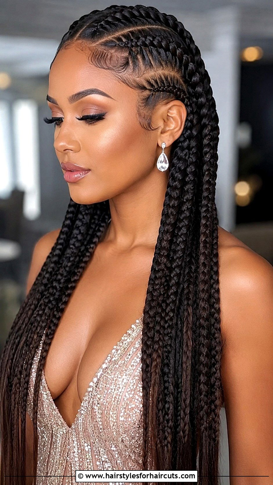 Goddess Braids With Straight Ends - 25 braids with straight hair black hairstyles - 25 braids with straight hair black hairstyles