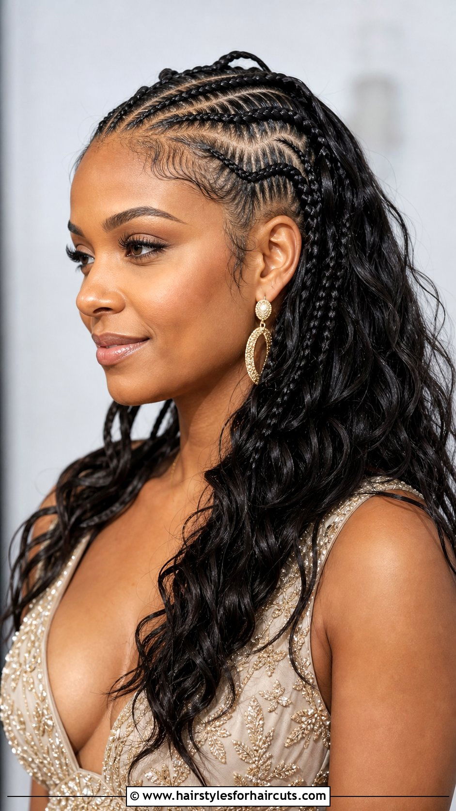 Goddess Cornrows - 25 cornrow hairstyles for natural hair - 25 cornrow hairstyles for natural hair