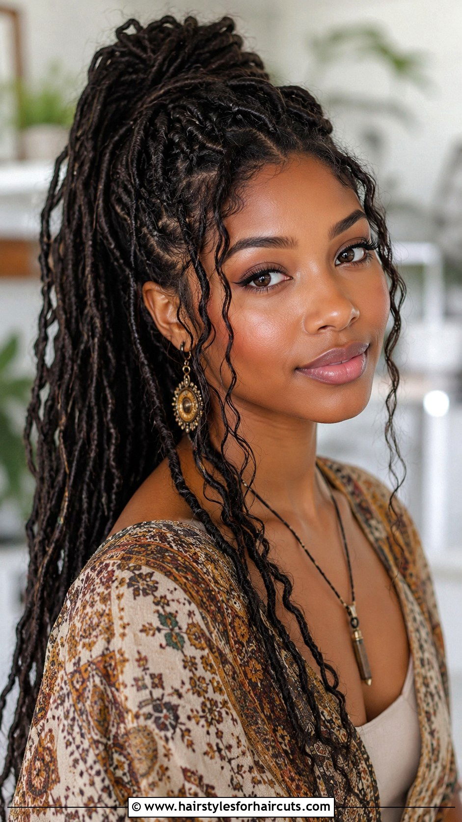 Goddess Loc Long Ponytail - 25 long ponytail hairstyles for black hair - 25 long ponytail hairstyles for black hair