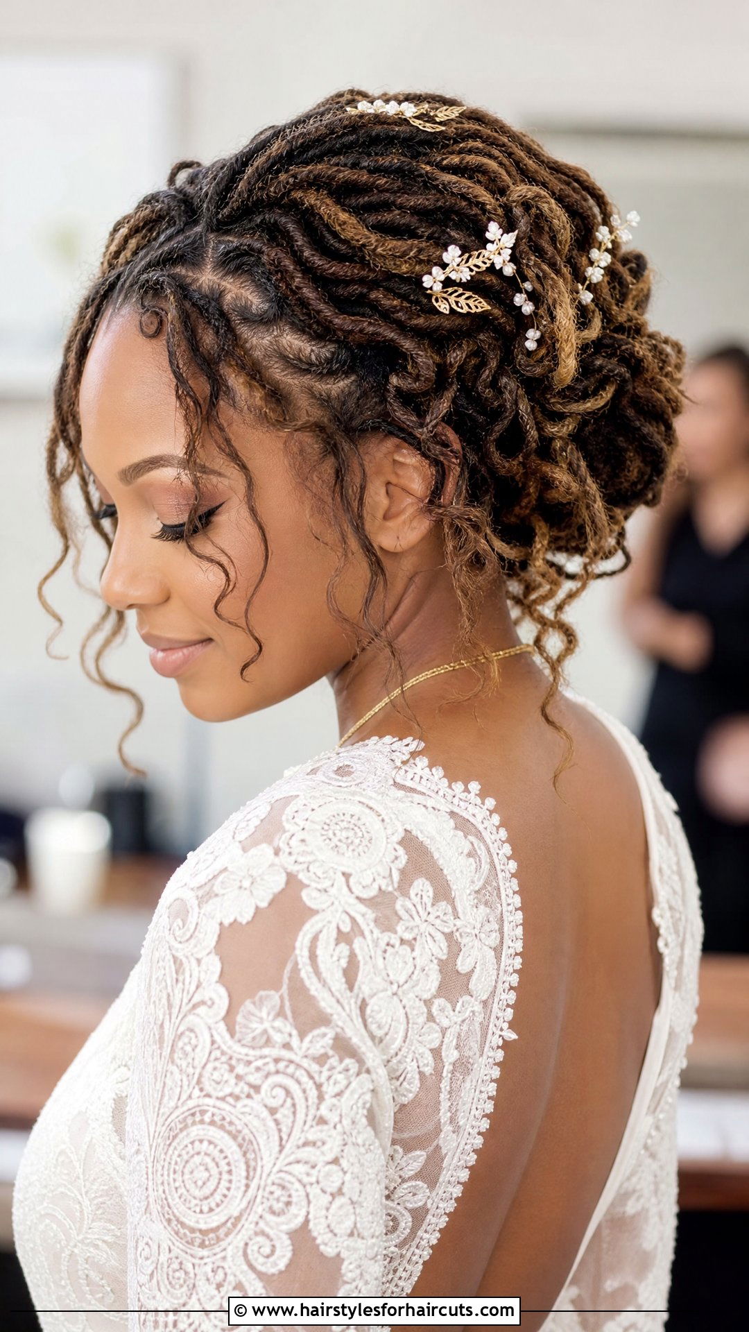 Goddess Loc Wedding Bun - 25 wedding bun hairstyles for black hair - 25 wedding bun hairstyles for black hair