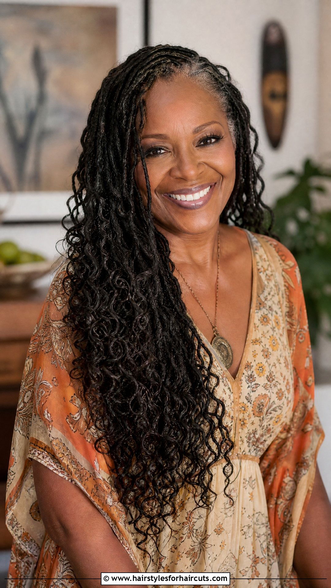 Goddess Locs - 25 hairstyles for black women over 50 - 25 hairstyles for black women over 50